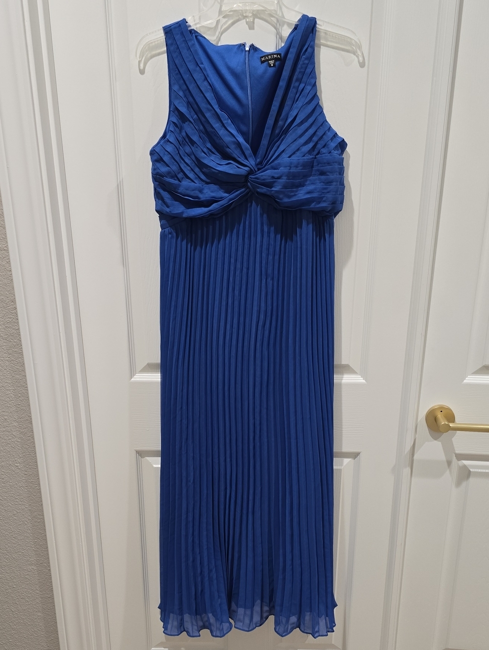 Pleated A Line Midi Cocktail Dress